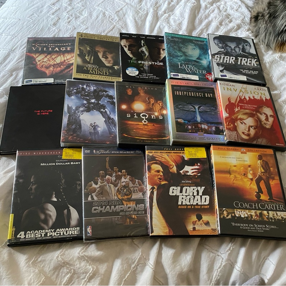Sci-fi and sports movies DVD bundle
